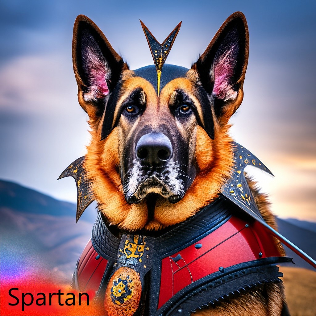 Spartan The German Shepherd Warrior Dog