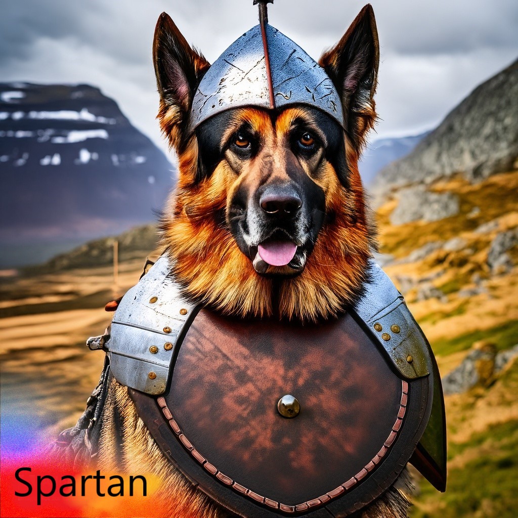 Spartan The German Shepherd Dog Warrior