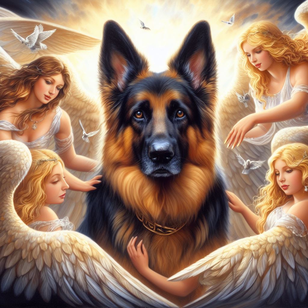 German Sheperd Angel Dog