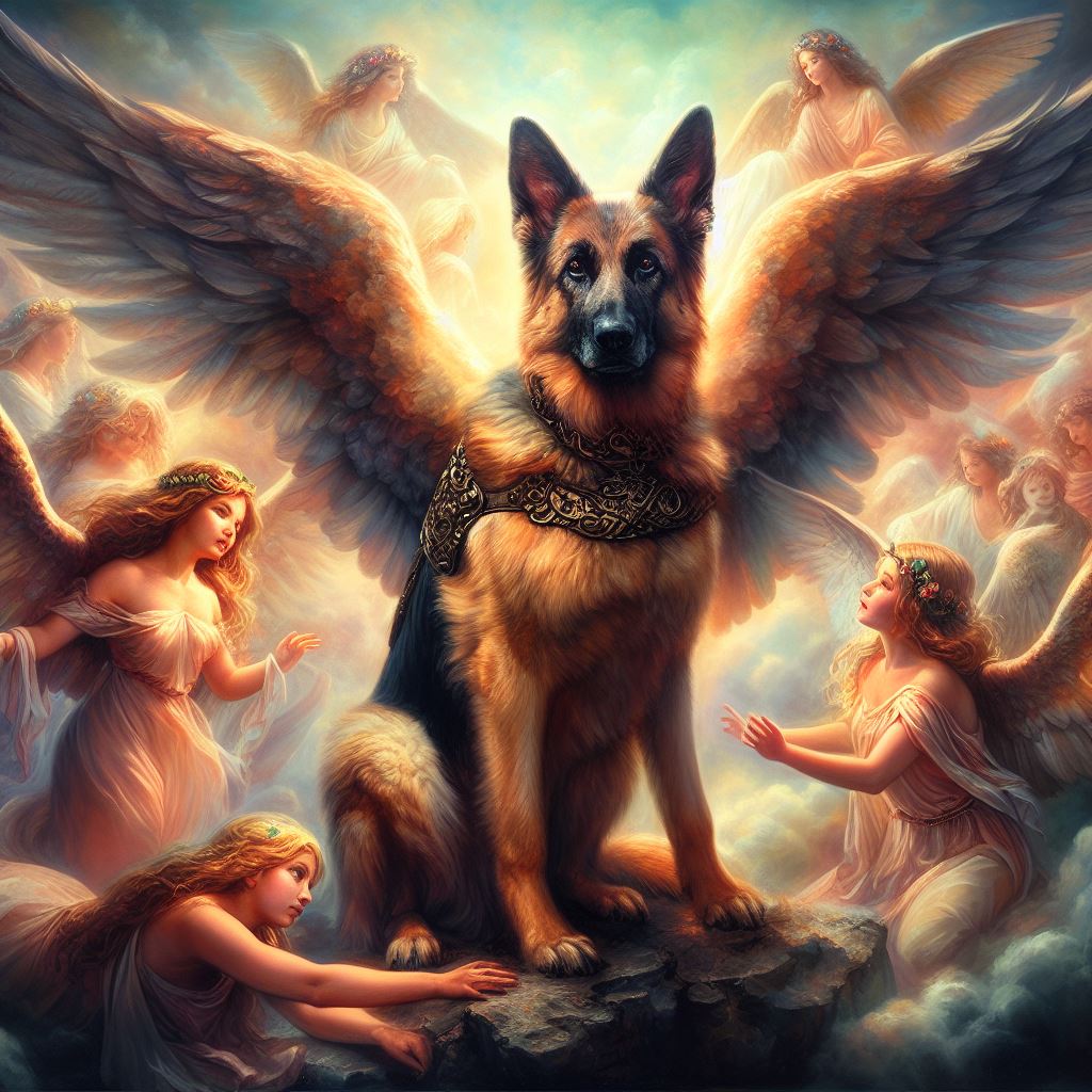 German Sheperd Angel Dog