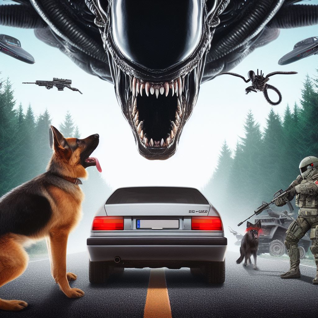 German Shepherd VS Alien