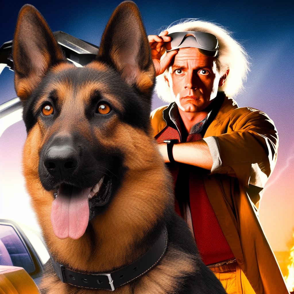 German Sheperd in Movie Back to the Future 3