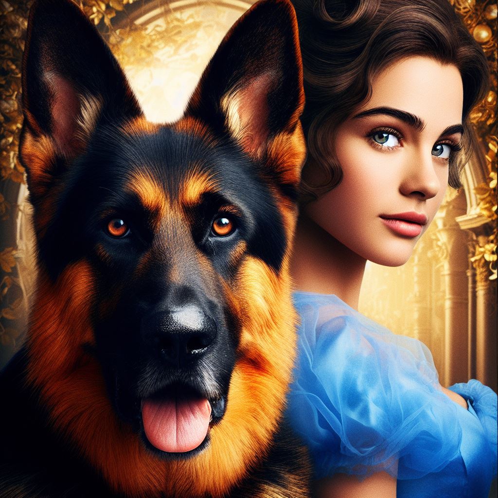 Cinderella and her German Shepherd dog 3