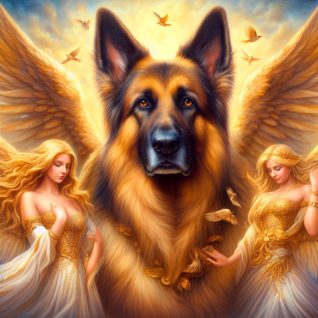 German Sheperd Angel Dog