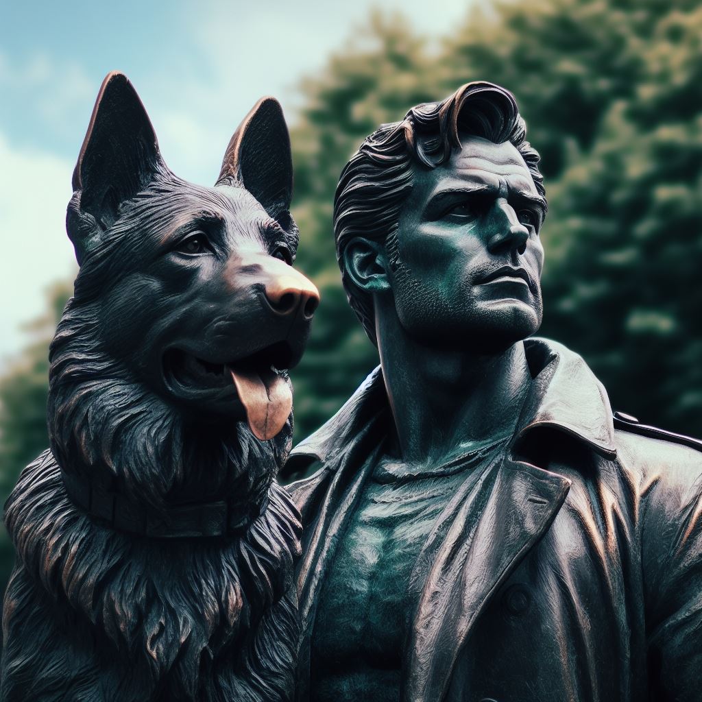 Superman Henry Cavill with his German Shepherd 3