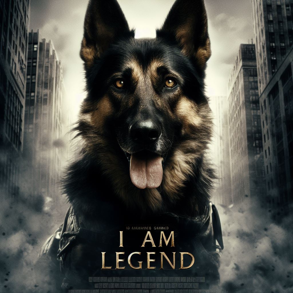 I am a legend, German Shepherd service dogs saving humanity