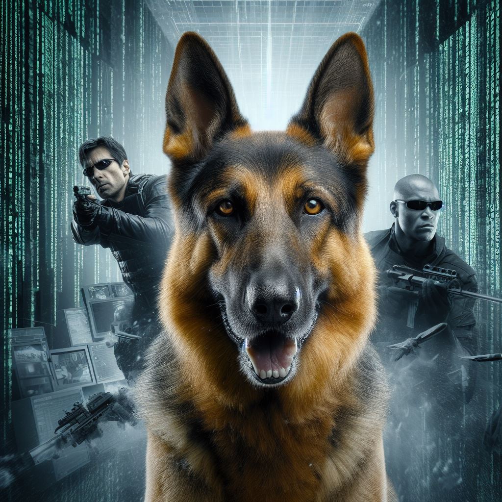 German Shepherd in the Matrix