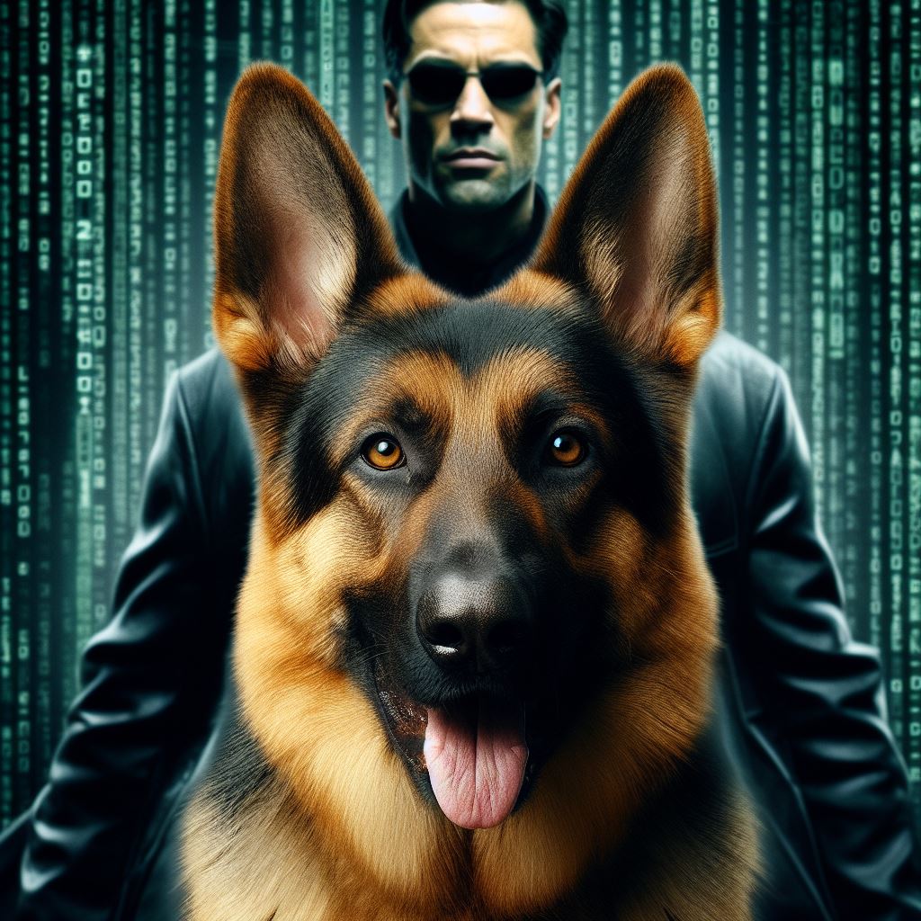 German Shepherd in the Matrix again