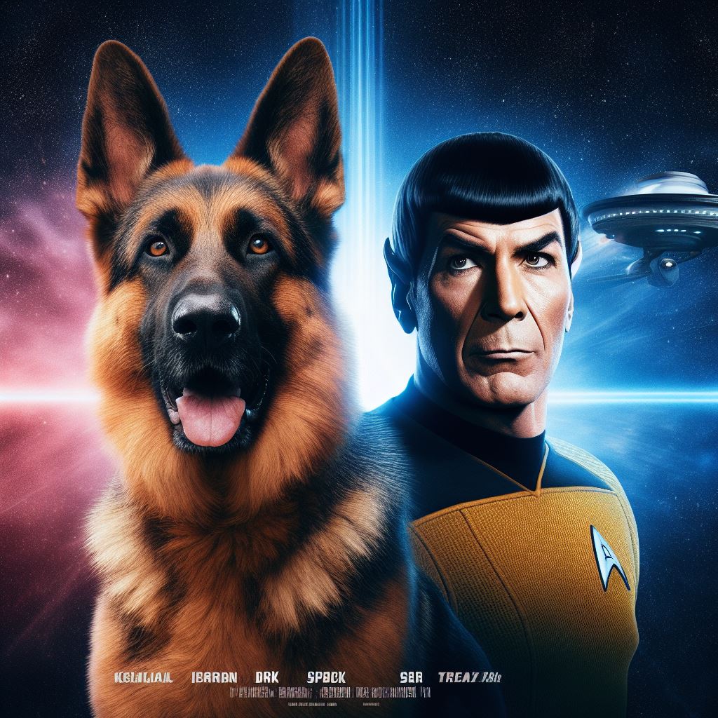 German shepherd in the Movie Star Trek 2