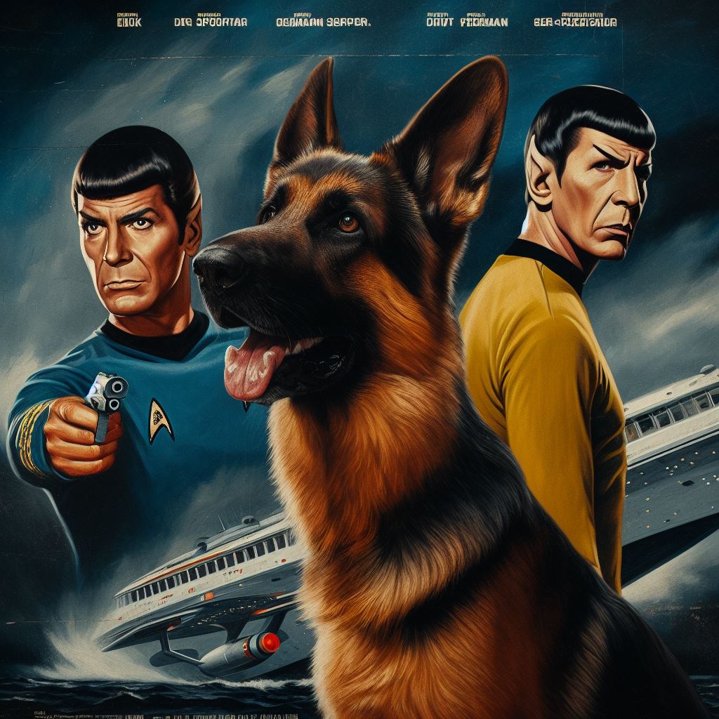 German shepherd in the Movie Star Trek