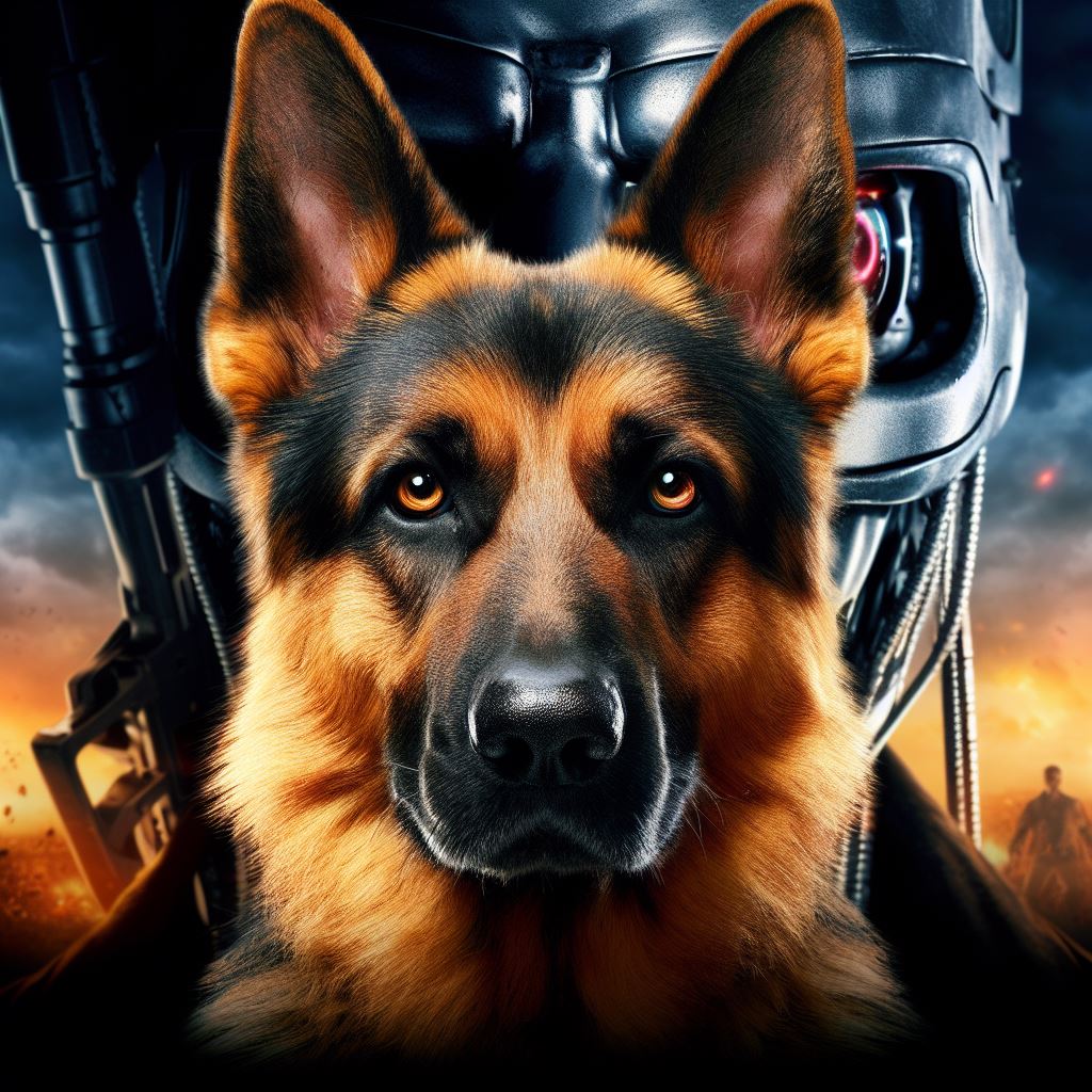 German Shepherd in The Terminator Movie