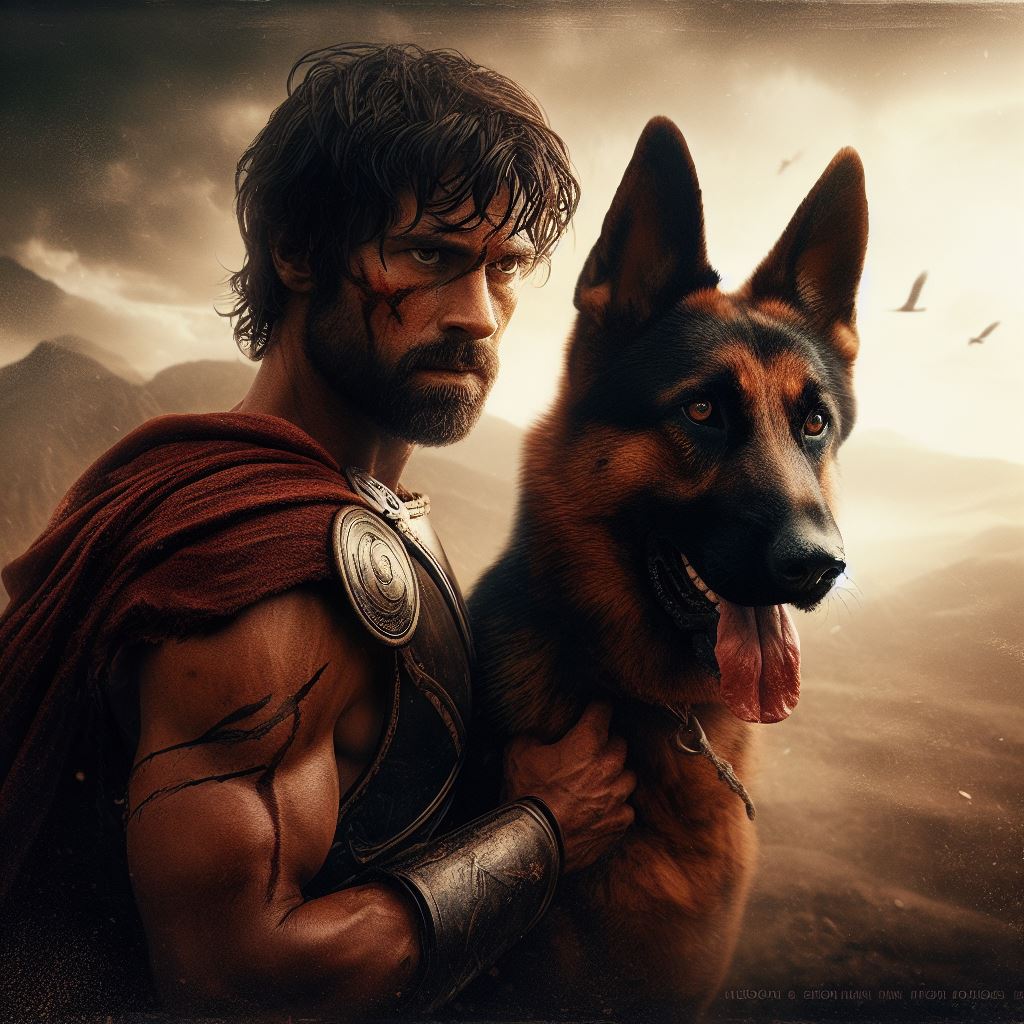 German shepherd of Sparta