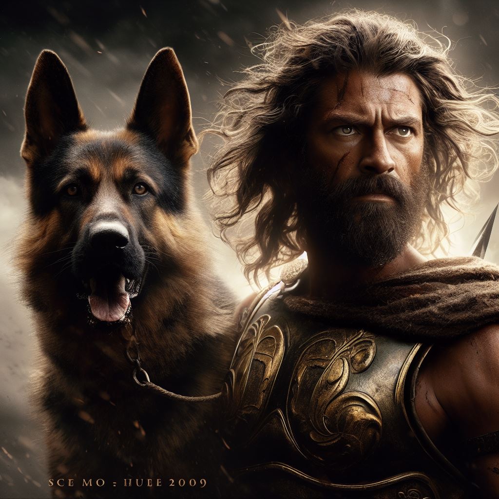 Gladiator and his german shepherd fearless companion 4